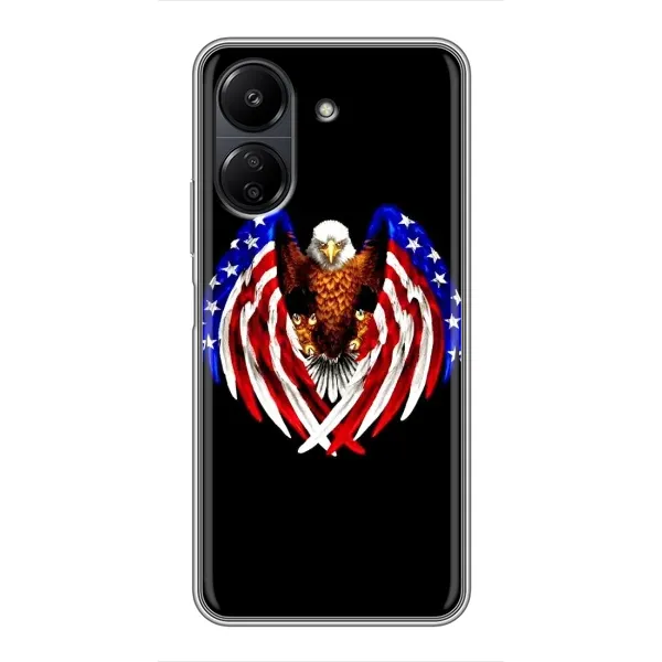 Чехол с рисунком «Крылья США» для Xiaomi Redmi 13C Чехол с рисунком «Крылья США» для Xiaomi Redmi 13C