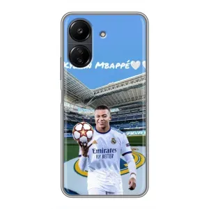 Чехол (TPU) с Футболистом на Xiaomi Redmi 13C (Mbappe Real)