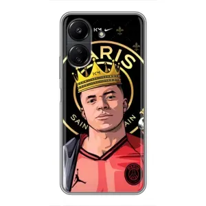 Чехол (TPU) с Футболистом на Xiaomi Redmi 13C (Mbappe King)