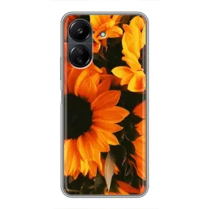 Чехлы с картинкой Подсолнухов для Редми 13с (подсолнухи)