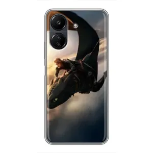 Чехол дракон Беззубик для Xiaomi Redmi 13C (Полет Беззубика)