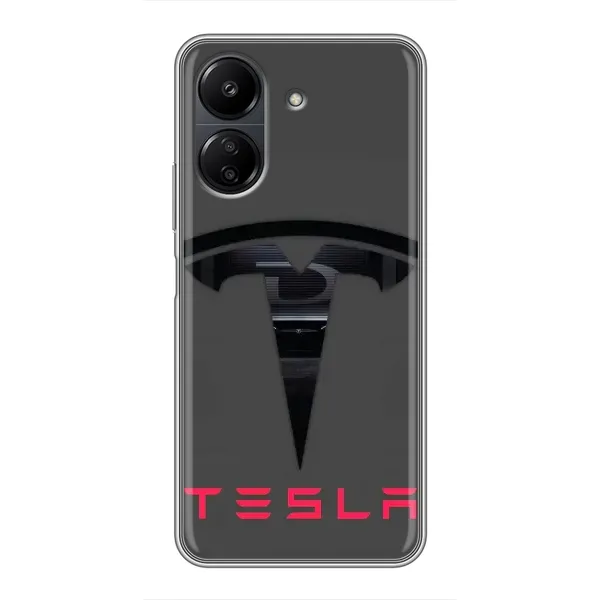 Чехол с рисунком «Logo TESLA» для Xiaomi Redmi 13C