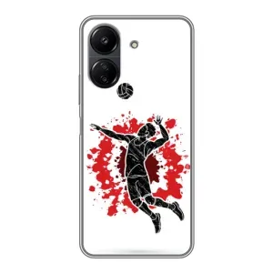 Чехлы с принтом Спортивная тематика для Xiaomi Redmi 13C (Волейболист)