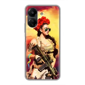 ЗСУ Чехлы (TPU) для Xiaomi Redmi 13C (Женщина солдат)