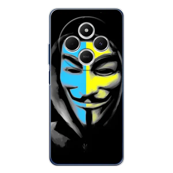 Чехол с рисунком «Анонимус патриот» для Xiaomi Redmi 14C Чехол с рисунком «Анонимус патриот» для Xiaomi Redmi 14C