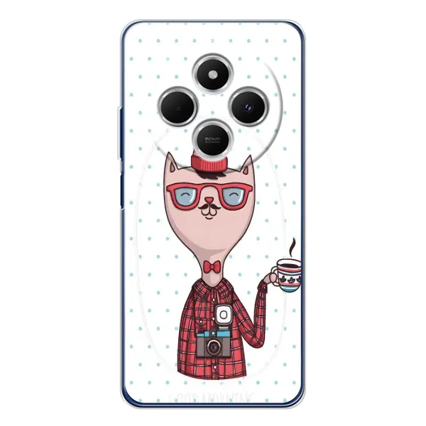 Чехол с рисунком «Кот аристократ» для Xiaomi Redmi 14C