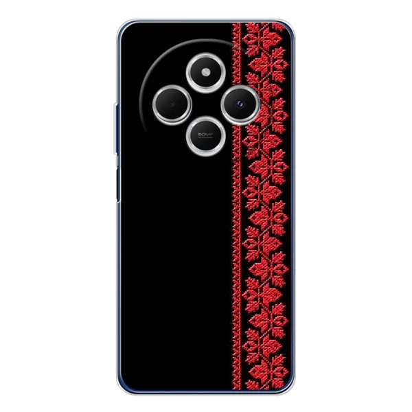 Чехол с рисунком «Вышиванка на черном» для Xiaomi Redmi 14C Чехол с рисунком «Вышиванка на черном» для Xiaomi Redmi 14C