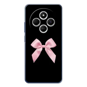 Чехол банты для Xiaomi Redmi 14R 5G (Бант на черном)