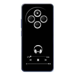 Чехол с картинками на черном фоне для Xiaomi Redmi 14R 5G (Плеер)