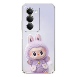 Чехол с принтом Лабубу для Xiaomi Redmi 15 5G (Фиолетовый Лабубу)