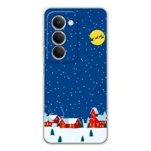 Силиконовый бампер на рождество для Xiaomi Redmi 15 5G (Город в снегу)