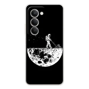 Силиконовый Чехол с принтом "Космонавты" на Xiaomi Redmi 15 5G (Космонавт)