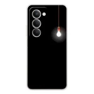Чехол с картинками на черном фоне для Xiaomi Redmi 15 5G (Лампочка)