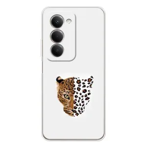 Чехол с леопардовым принтом на Xiaomi Redmi 15 5G (Леопард на белом)
