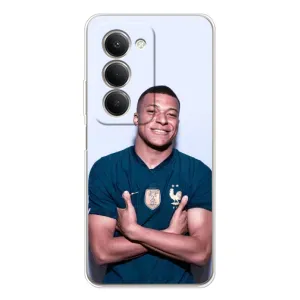 Чехол (TPU) с Футболистом на Xiaomi Redmi 15 5G (Мбаппешичка)