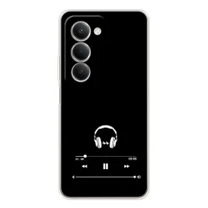Чехол с картинками на черном фоне для Xiaomi Redmi 15 5G (Плеер)