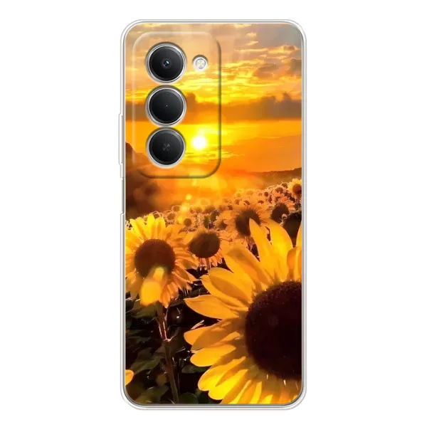 Чехол с рисунком «поле подсолнухов» для Xiaomi Redmi 15 5G