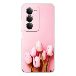Чохли з картинкою (Тюльпани) на Модель телефона "Xiaomi Redmi 15 5G" українськими буквами та цифрами можна написати як: **Сяомі Редмі 15 5G**. (Рожеві тюльпани)