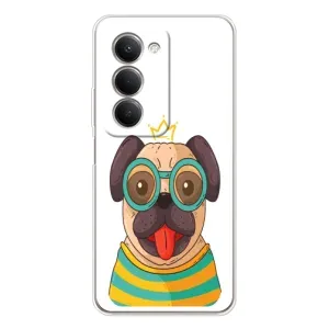 Бампер для Xiaomi Redmi 15 5G с картинкой "Песики" (Собака Король)