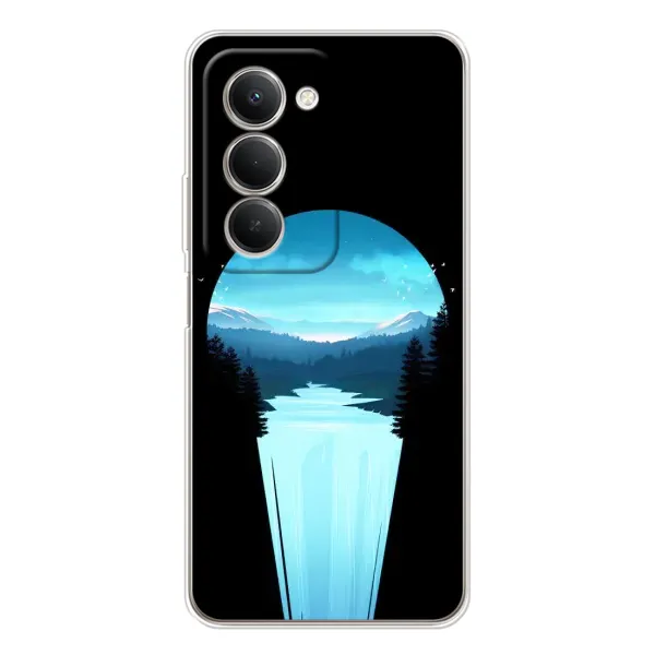 Чехол с рисунком «Синий Водопад» для Xiaomi Redmi 15 5G Чехол с рисунком «Синий Водопад» для Xiaomi Redmi 15 5G