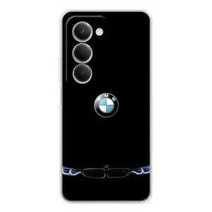 Силиконовый бампер с картинкой машины на Xiaomi Redmi 15 (Черный BMW)