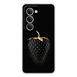 Чехол с изображением вкусной еды для Xiaomi Redmi 15 (Чёрная клубника)