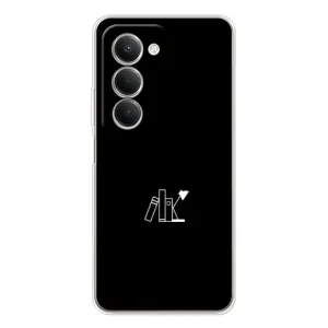 Чохол з картинками на чорному фоні для Xiaomi Redmi 15 (Книжки)