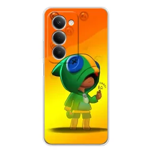 Чехол Бравл Старс для Xiaomi Redmi 15 (LEON в кофте)