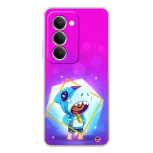Чехол Бравл Старс для Xiaomi Redmi 15 (Леон в костюме Акулы)