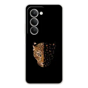 Чехол с леопардовым принтом на Xiaomi Redmi 15 (Леопард на черном)