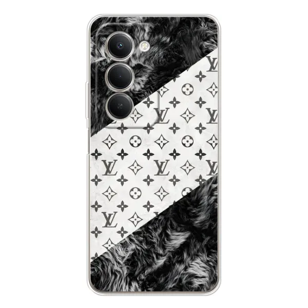Чехол с рисунком «LV на белом» для Xiaomi Redmi 15
