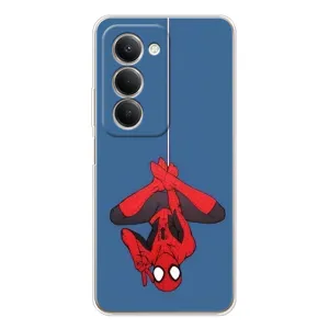 Чехол Супергерой Человека Паука на Xiaomi Redmi 15 (На паутине)