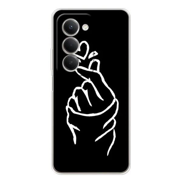 Чехол с рисунком «Сердце на черном» для Xiaomi Redmi 15 Чехол с рисунком «Сердце на черном» для Xiaomi Redmi 15