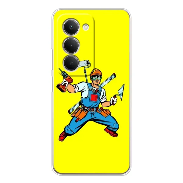 Чехол с рисунком «Строитель» для Xiaomi Redmi 15