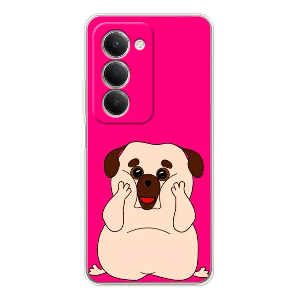 Чехол с рисунком «Веселый Мопсик» для Xiaomi Redmi 15 Чехол с рисунком «Веселый Мопсик» для Xiaomi Redmi 15