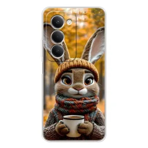 Печатный чехол «Зверята с кофе» для Xiaomi Redmi 15 (Зайчик с кофе)
