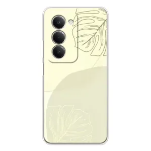 Чехол цветочный дизайн для Xiaomi Redmi 15 (Зелёный фон)