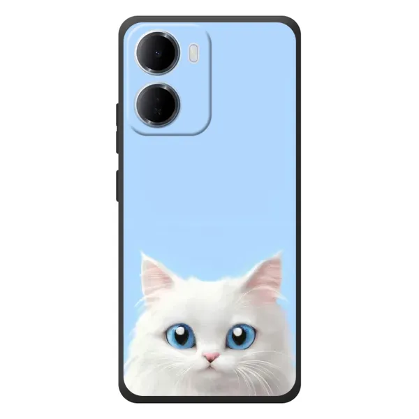 Чехол с рисунком «Белый кот» для Xiaomi Redmi 15a Чехол с рисунком «Белый кот» для Xiaomi Redmi 15a