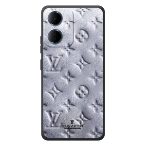 Текстурний Чохол Louis Vuitton для
Xiaomi Redmi 15а
(Білий ЛВ)