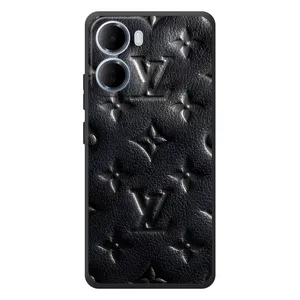 Текстурний Чохол Louis Vuitton для
Xiaomi Redmi 15а
(Чорний ЛВ)