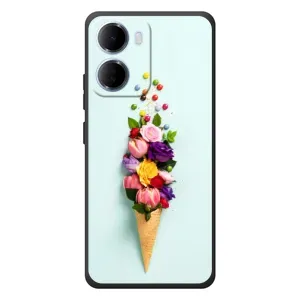 Чохли з тематикою "КВІТИ" на Xiaomi Redmi 15a (Квітка-морозиво)