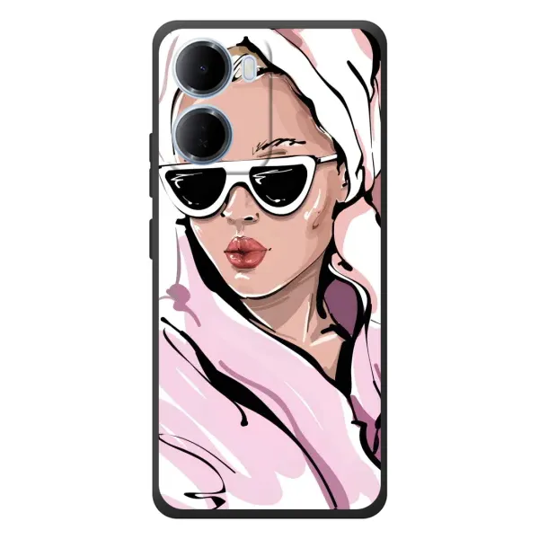 Чехол с рисунком «Девушка в халате» для Xiaomi Redmi 15a Чехол с рисунком «Девушка в халате» для Xiaomi Redmi 15a