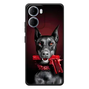 Чохол ДОБЕРМАН для Xiaomi Redmi 15a (Доберман злий)