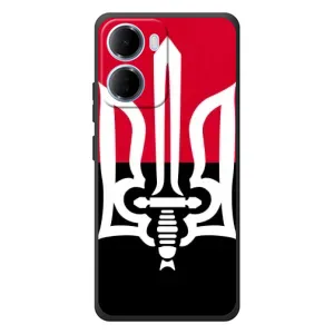 Чехлы УПА (Красно-Чёрный) на Xiaomi Redmi 15a (Герб Украины)