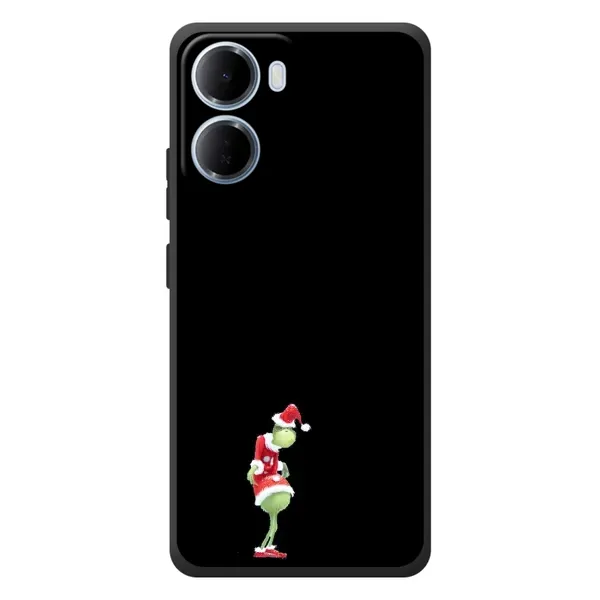 Чехол с рисунком «Гринч на чорном» для Xiaomi Redmi 15a Чехол с рисунком «Гринч на чорном» для Xiaomi Redmi 15a