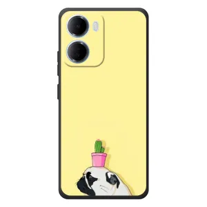Бампер для Xiaomi Redmi 15a з картинкою "Песики" (Кактус на голові)