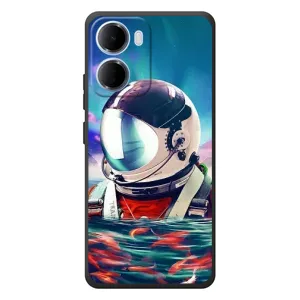 Силиконовый Чехол с принтом "Космонавты" на Xiaomi Redmi 15a