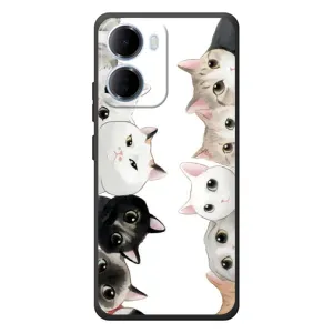 Силиконовый чехол с котиком для Xiaomi Redmi 15a (Коты)