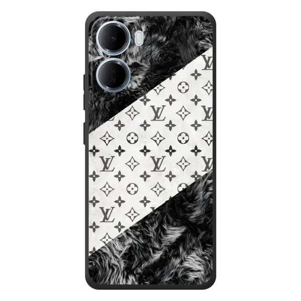 Чехол с рисунком «LV на белом» для Xiaomi Redmi 15a