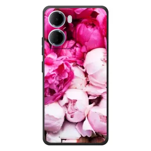 Силіконовий бампер з принтом (квіточки) на
Xiaomi Redmi 15а
(Півонії)